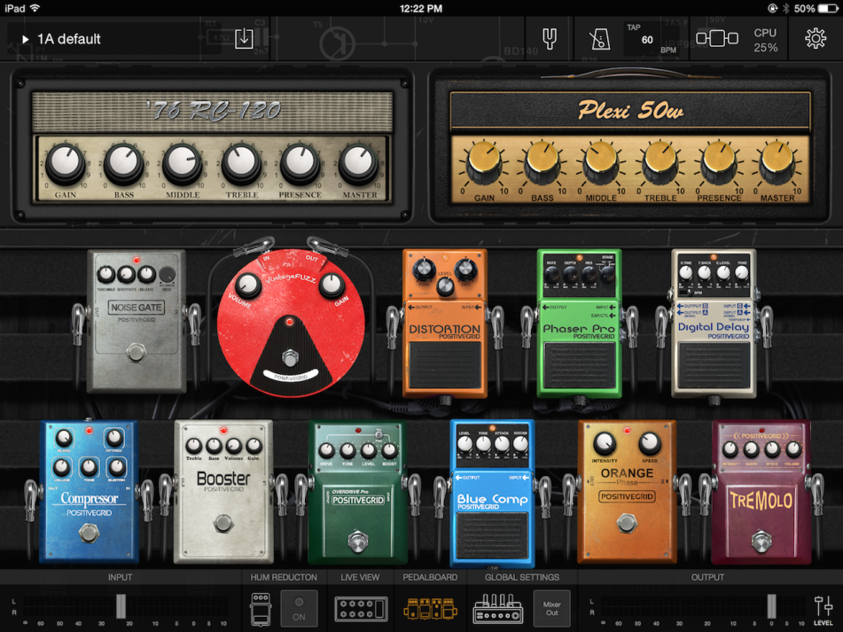 Positive Grid BIAS FX Guitar Effects App Pedalboards in the Cloud