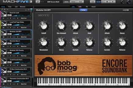 MOTU Releases The Bob Moog Foundation Encore Soundbank