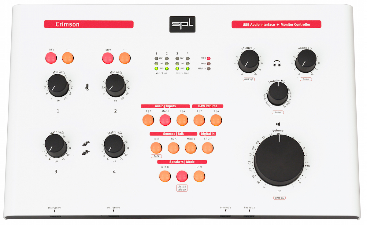 SPL Crimson USB Interface/Monitor Controller Now Available in White