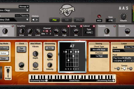 Applied Acoustics Systems Strum GS-2 now with acoustic and electric guitars