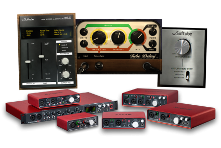 Focusrite audio interfaces now shipping with Softube’s Time and Tone Bundle