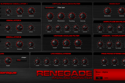 G-Sonique released Renegade plug-in