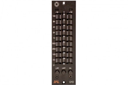 The new BAE Audio G10 EQ graphic EQ delivers analog versatility in the studio