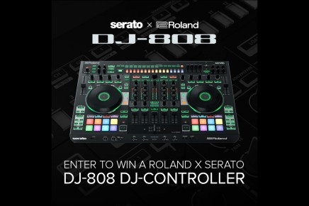 Win a Roland DJ-808 DJ controller or a AIRA M-100 V-Moda headphones (BeNeLux residents only)
