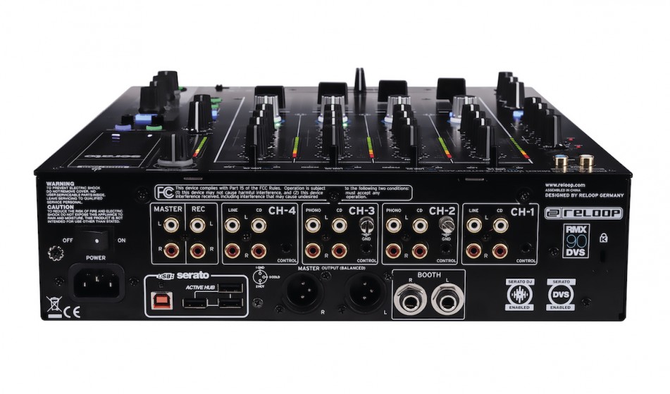 Reloop RMX90 DVS digital club mixer with audio interface for Serato DJ Gearjunkies Music