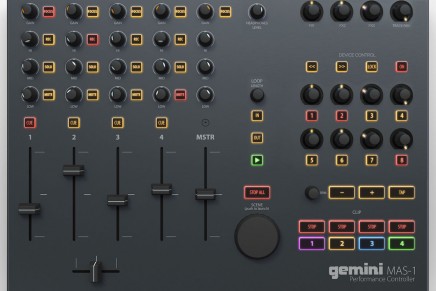 Gemini announces MAS-1 clip based DAW MIDI Controller