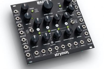 Strymon is proud to announce availability of Magneto – Four Head dTape Echo & Looper Eurorack module