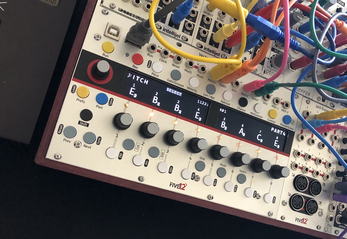 Five12 shows a prototype of the Vector Sequencer Eurorack Module