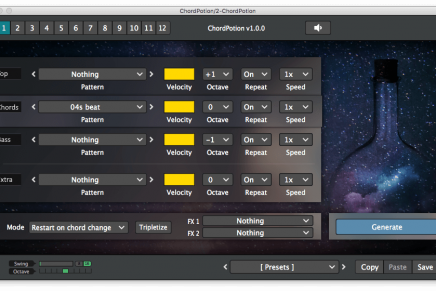 FeelYourSound releases ChordPotion MIDI effect plug-in