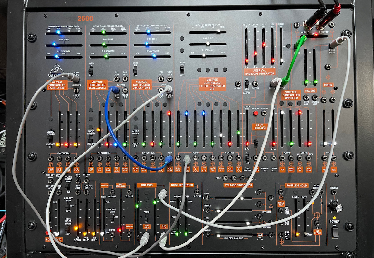 Gearjunkies video Behringer 2600 Patching Panning Gearjunkies Music tech news, Reviews