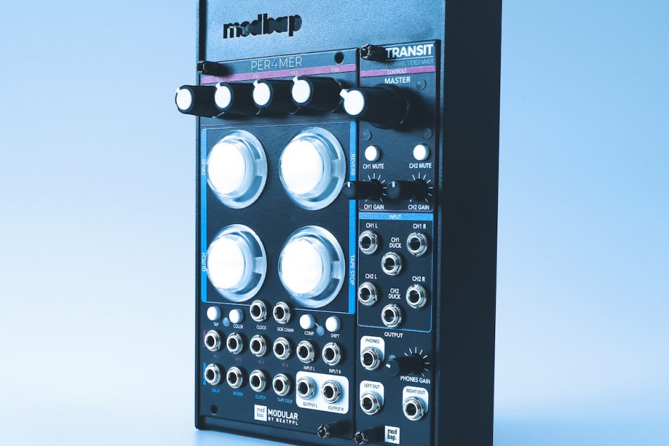 Modbap Modular announces Transit 6HP two-channel stereo mixer for Eurorack