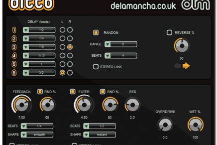 de la Mancha releases Ditto Delay FX plugin