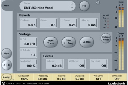 Two new ProTools Reverbs from TC Electronic