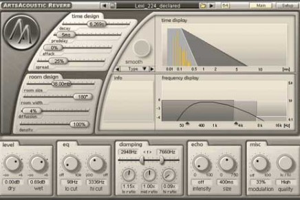 ArtsAcoustic Reverb updated to version 1.2.0